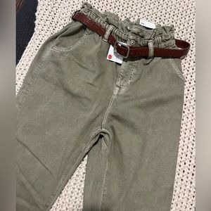 Zara paper bag jeans